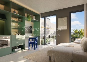 Apartamento Loft à venda com 17m², 1 quarto no bairro Menino Deus em Porto Alegre