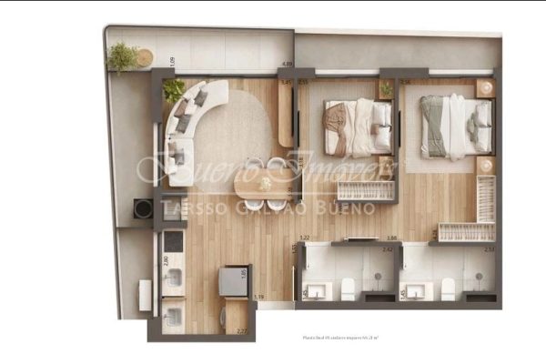 Apartamento à venda com 66m², 2 quartos, 1 suíte, 1 vaga no bairro Petrópolis em Porto Alegre - Foto 3