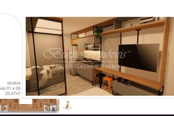 Apartamento Studio à venda com 25m² no bairro Mont Serrat em Porto Alegre - Foto 2