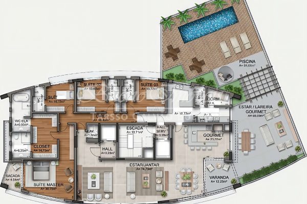 Apartamento à venda com 310m², 2 quartos, 3 vagas no bairro Rio Branco em Porto Alegre - Foto 4