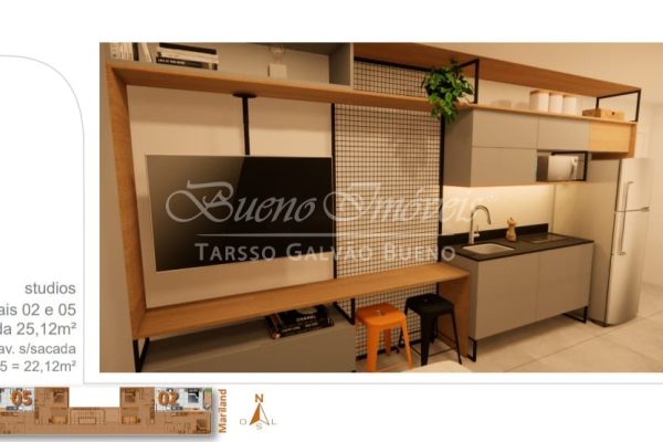 Apartamento Studio à venda com 25m² no bairro Mont Serrat em Porto Alegre - Foto 4