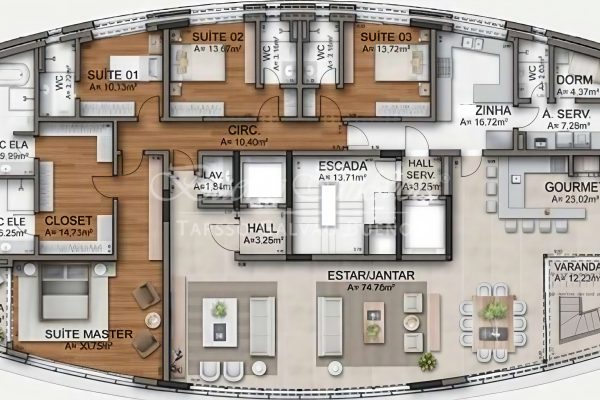 Apartamento à venda com 310m², 2 quartos, 3 vagas no bairro Rio Branco em Porto Alegre - Foto 19